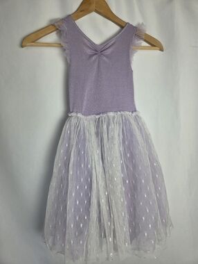 Albetta Lavender Metallic Tutu Tank Dress